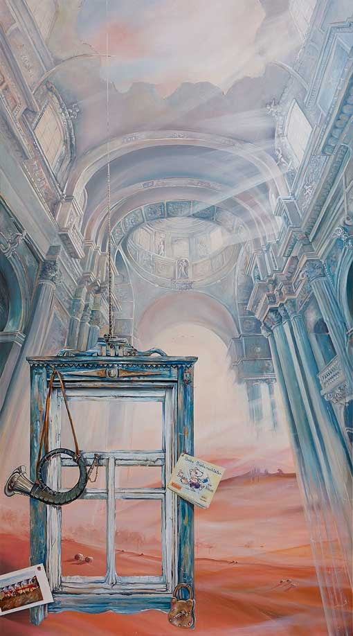 Ute Bescht - Acryl und Öl Kunstwerke Konzept Arbeiten großformatig in Realismus und Surrealismus - Cathedrale